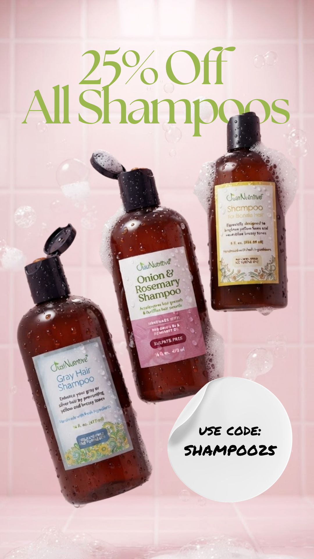 Just Nutritive Hair and Skin Care Facebook ad