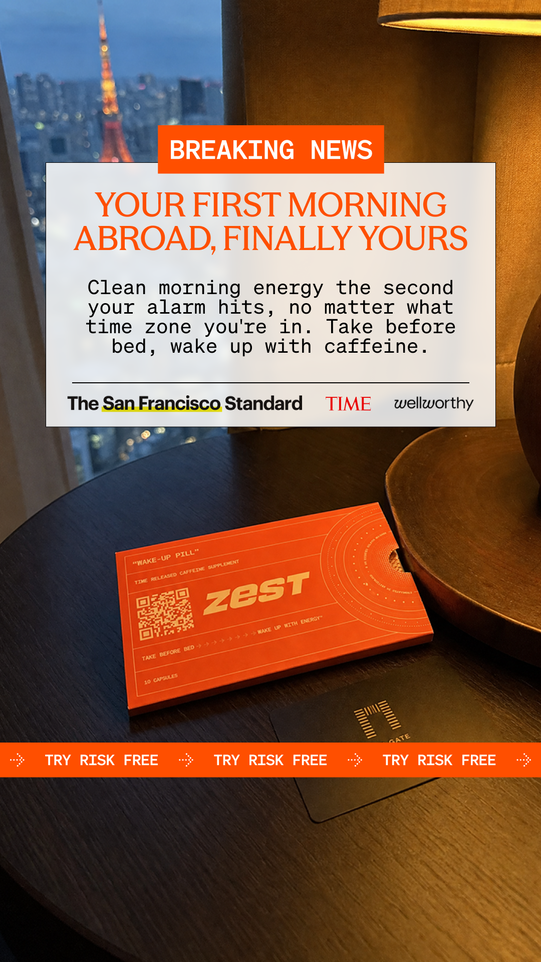 Zest - Wake-Up Pills Facebook ad