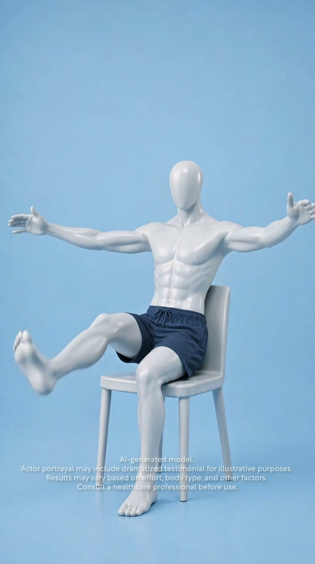 Master Chen Home Workouts Facebook ad: Chair Tai Chi for men 50+.