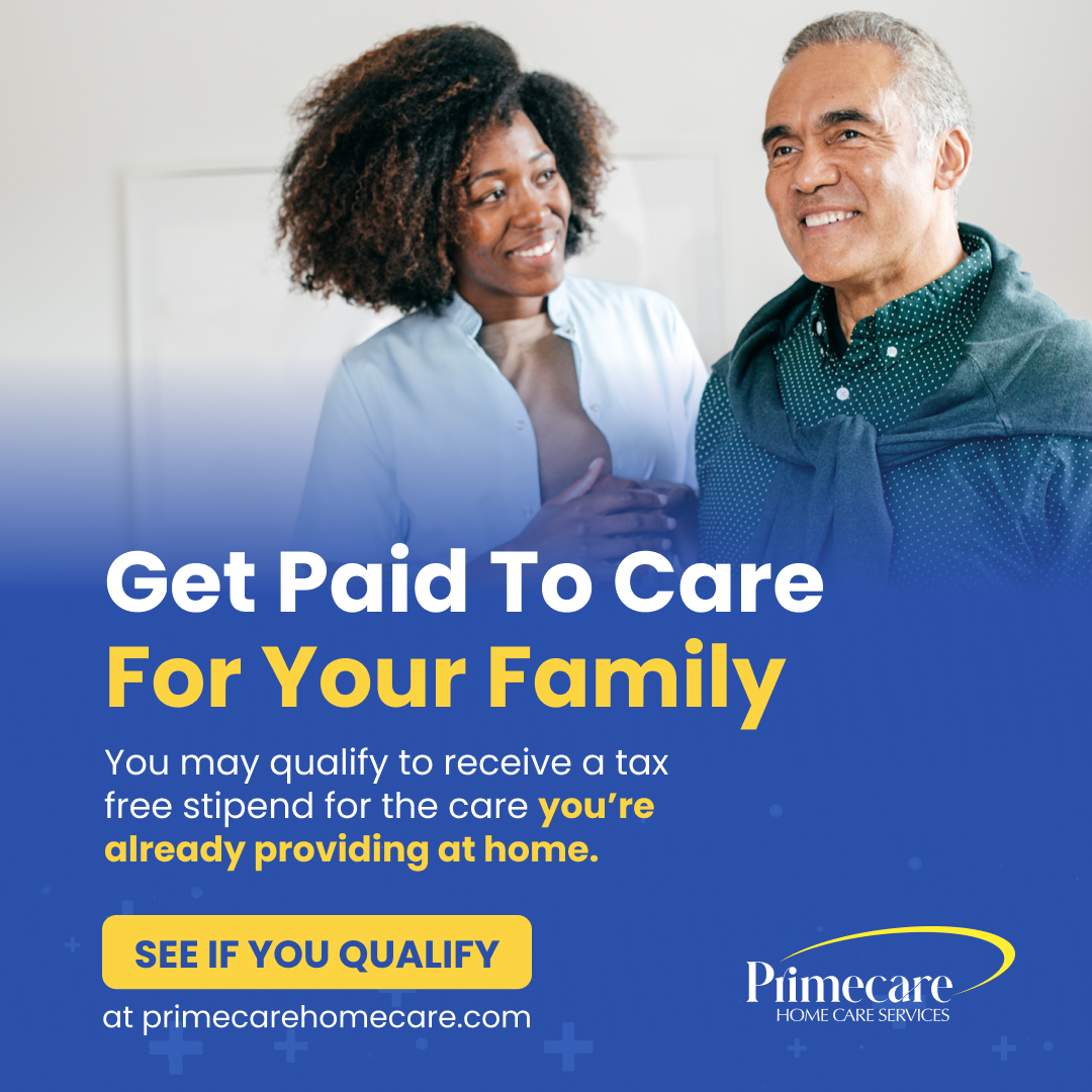 Primecare Home Care Services Facebook ad: Get Support as a Family Caregiver
