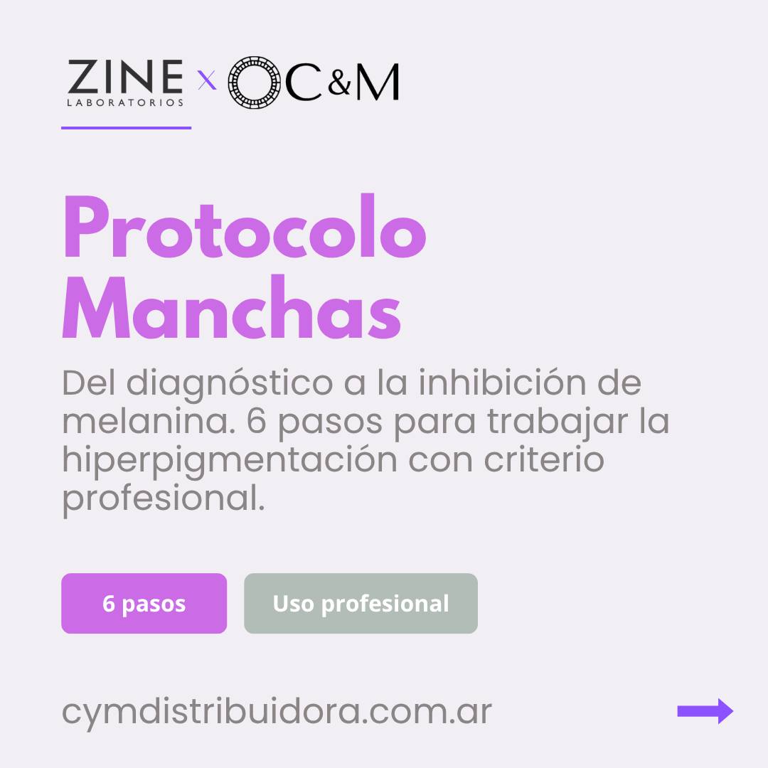 C&M Distribuidora Facebook ad: Protocolo Manchas Zine × CyM, Del diagnóstico a…