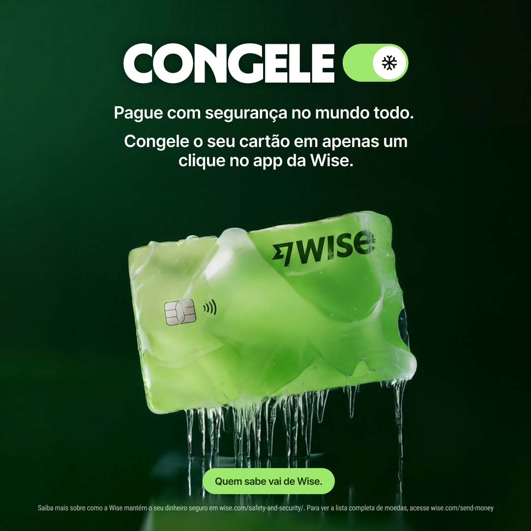 Wise Facebook ad: O cartão da Wise tem camadas de proteção…