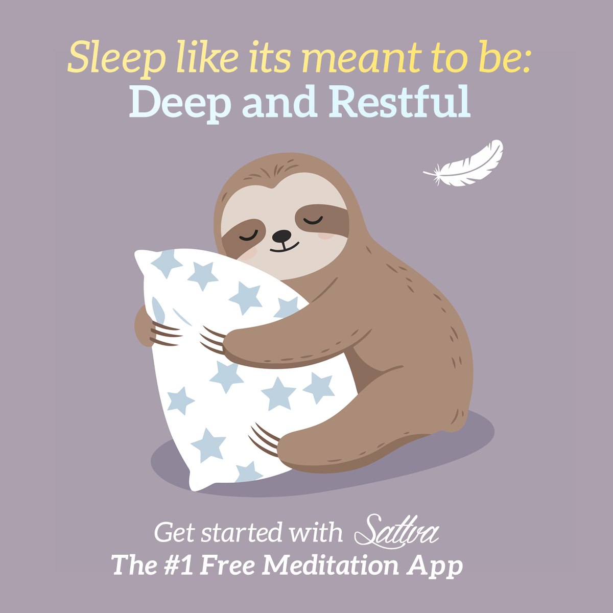 Sattva Meditation App  Facebook ad