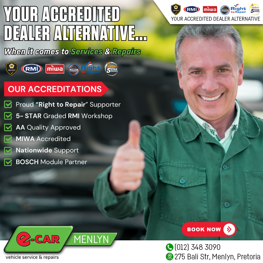 e-CAR MENLYN Motor Services Facebook ad
