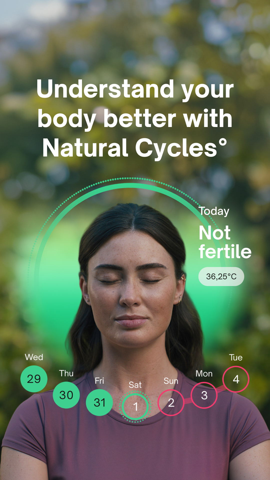 Natural Cycles Facebook ad