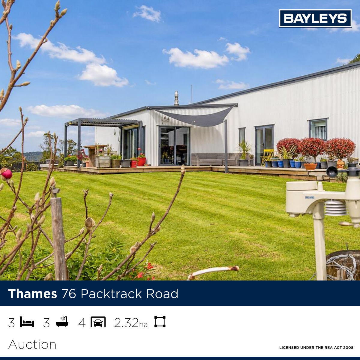 Bayleys Real Estate Thames Facebook ad