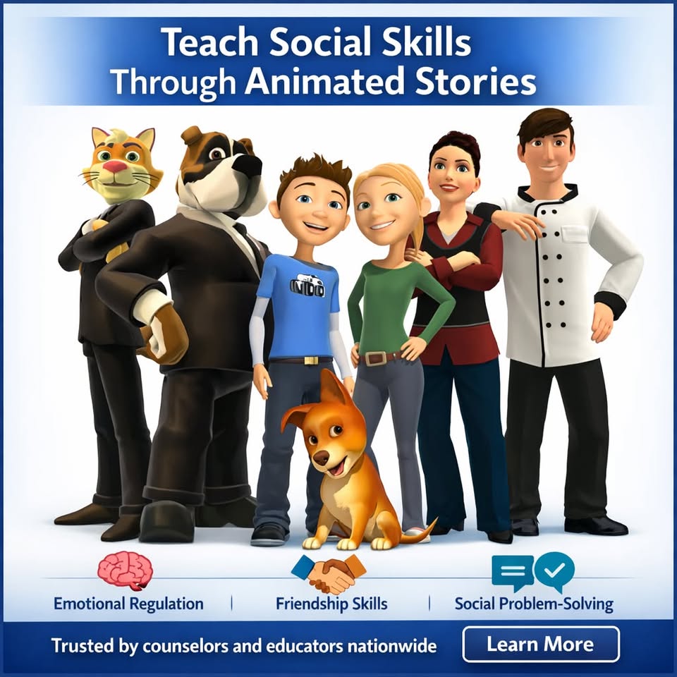 Brighten Learning Facebook ad: Animated interactive software designed to teach children…
