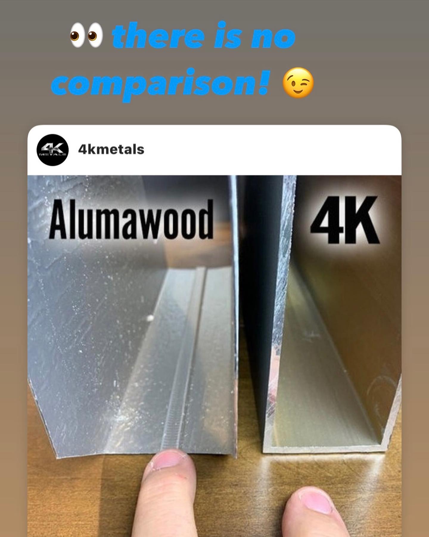 4K Aluminum Inc. Facebook ad: Many of you know the story behind why…