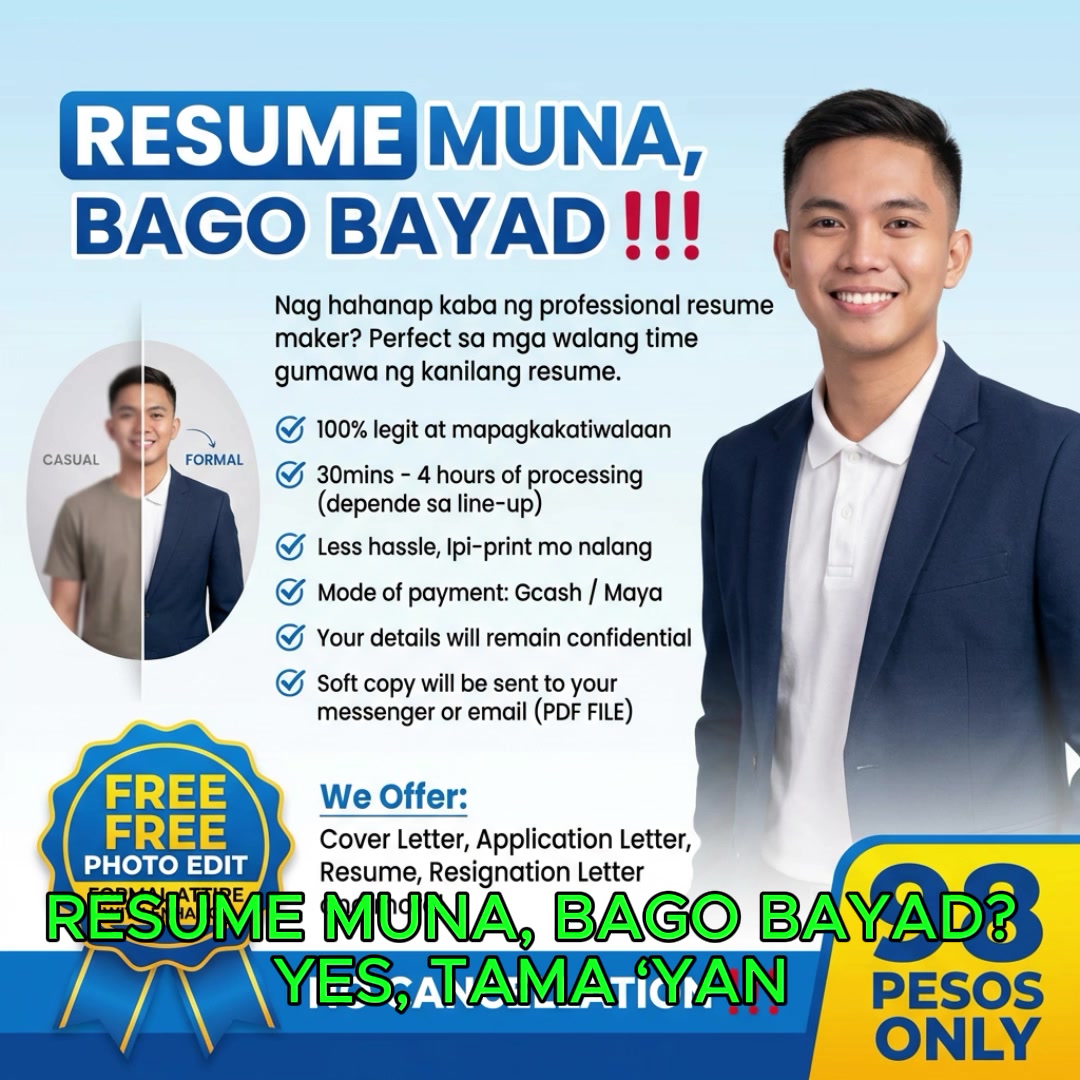 Resume Maker Facebook ad: Nahihirapan gumawa ng resume?