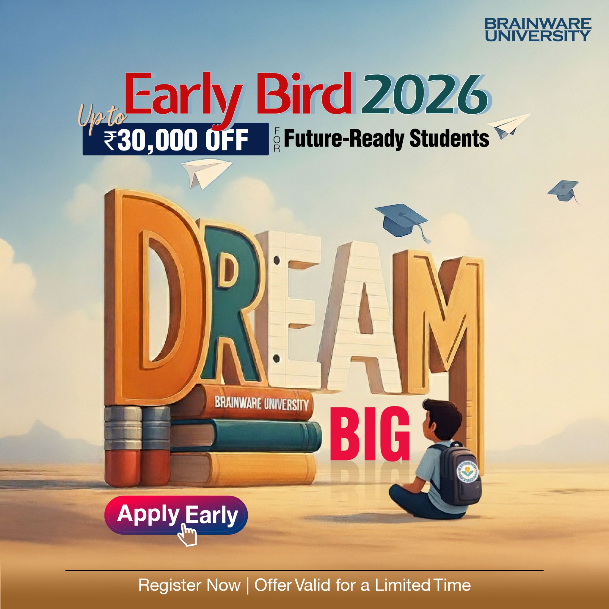 Brainware University Facebook ad