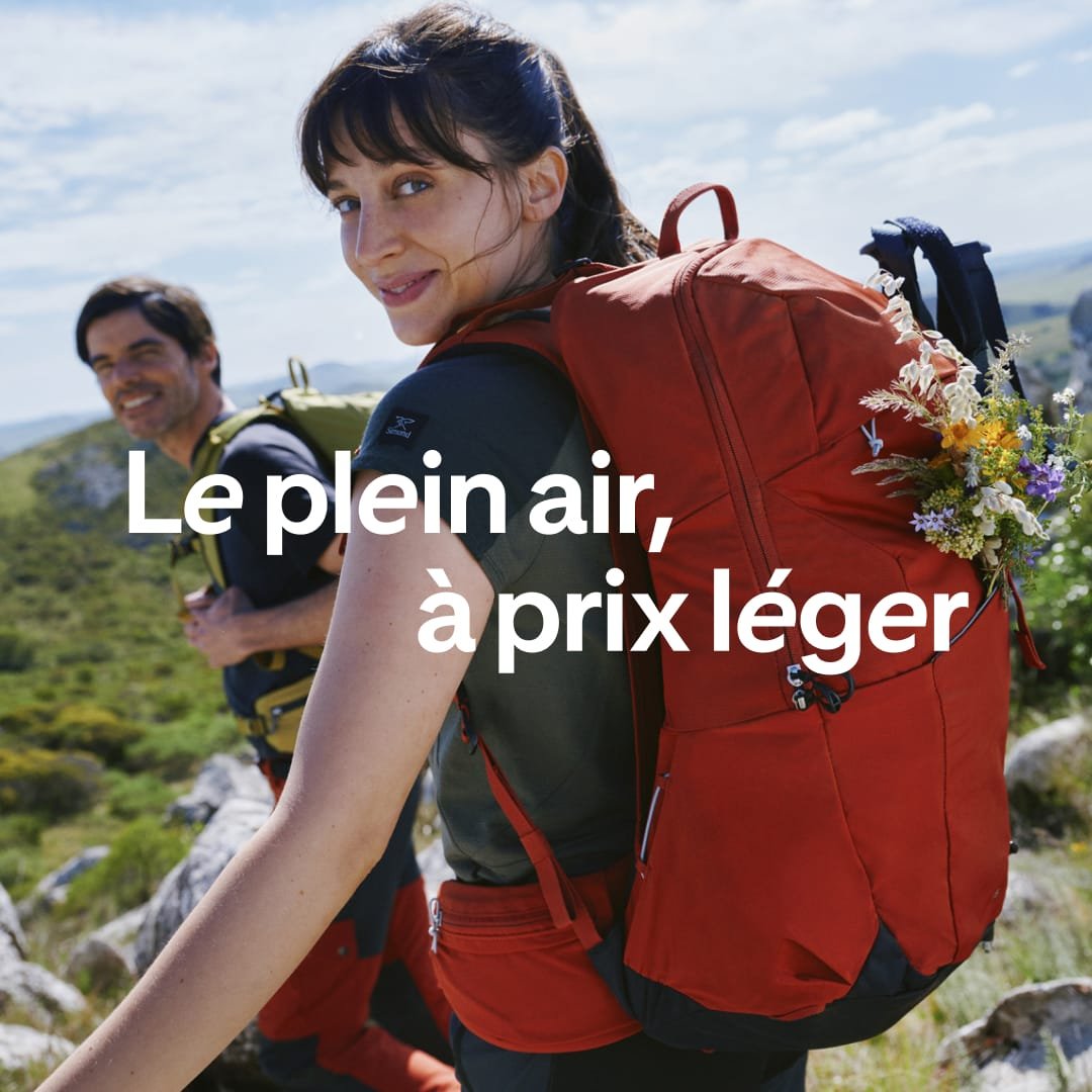 Decathlon Lyon Part Dieu Facebook ad: Le plein air à prix léger