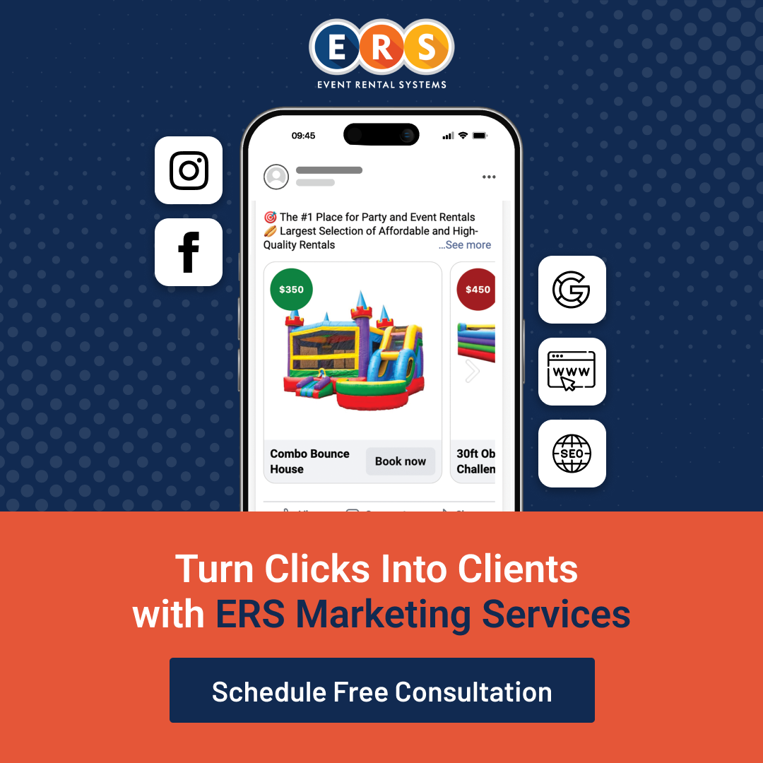 Event Rental Systems, Inc. Facebook ad