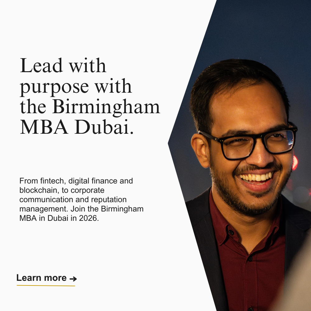 University of Birmingham Dubai Facebook ad