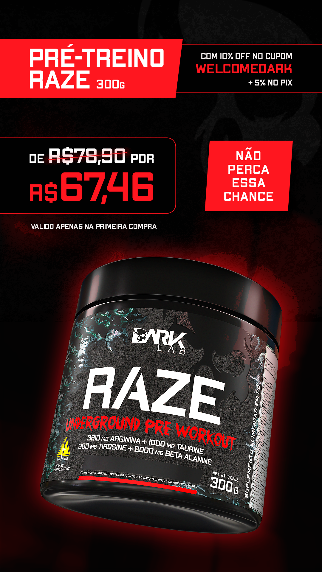 Dark Lab Suplementos Facebook ad