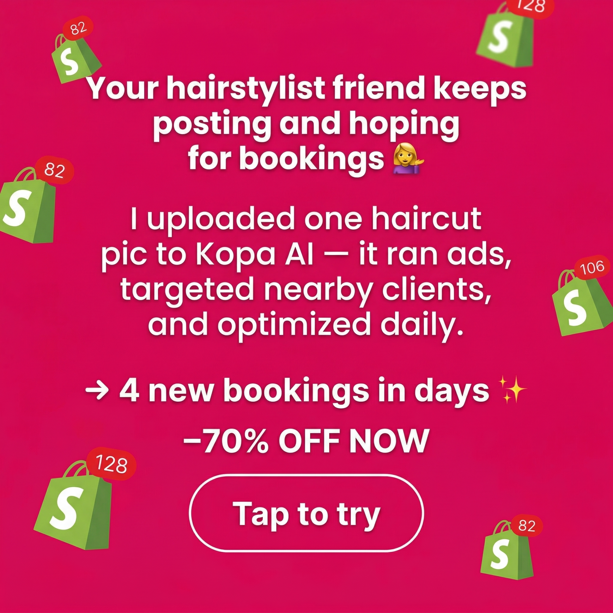 kopa.ai Facebook ad