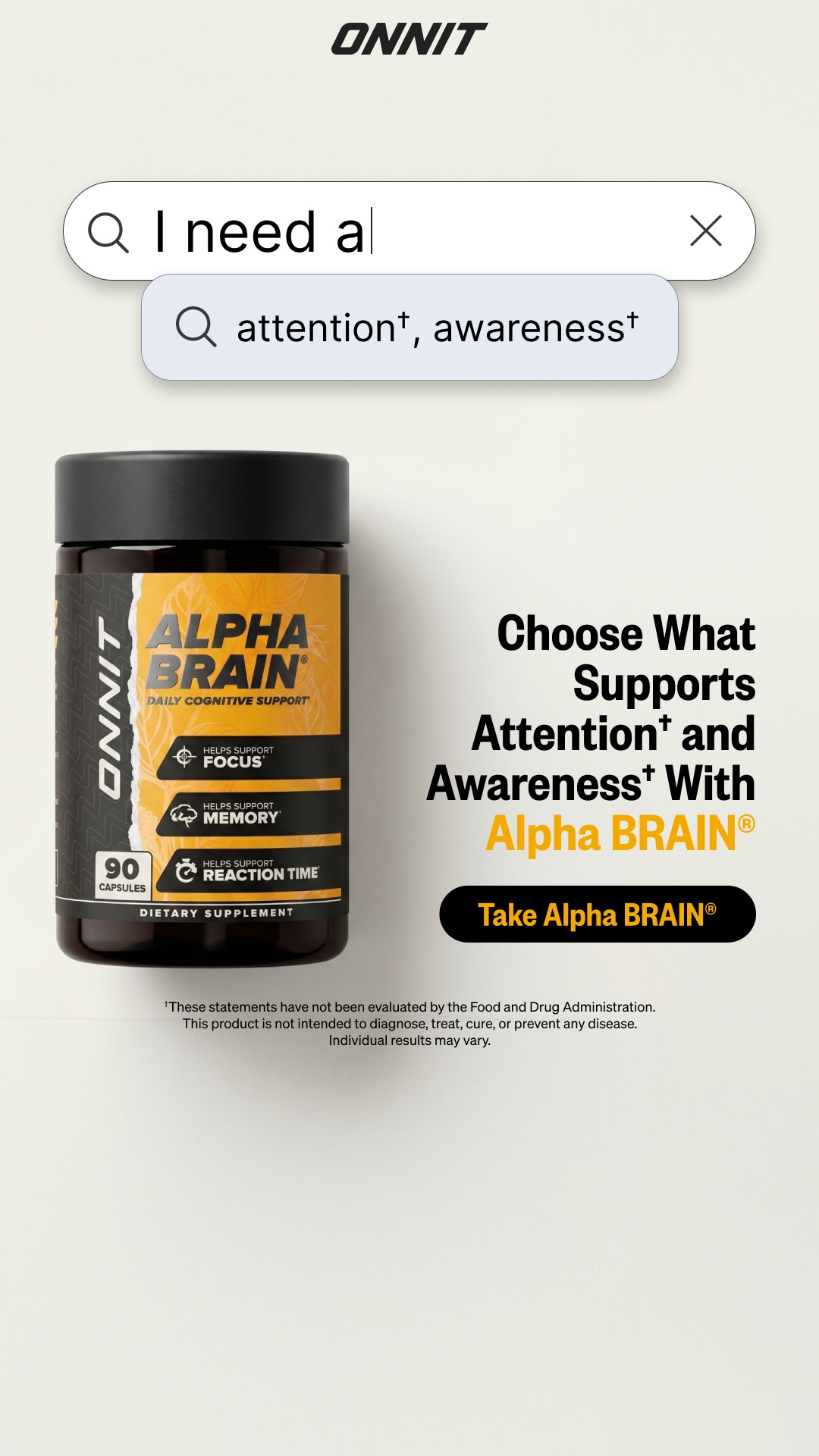 Onnit Facebook ad