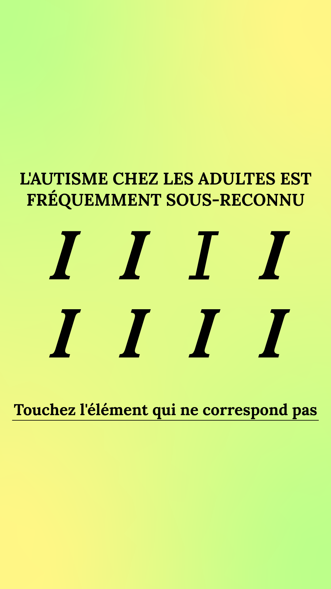 International Brain Test Facebook ad