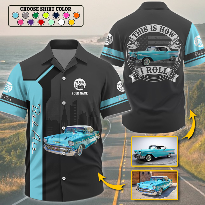 Car Lovers - InterestPod Facebook ad: This Is How I Roll - Custom Photo Classic Car Shirt…