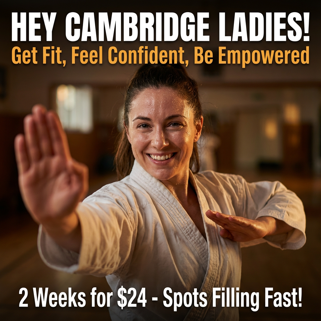 Boundless Martial Arts Facebook ad: Get Fit, Feel Confident, Be Empowered!