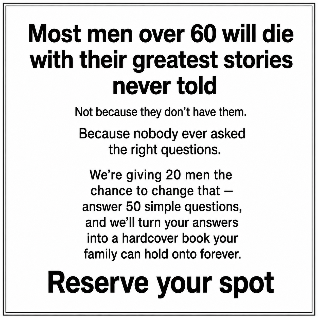 Memowrite Facebook ad