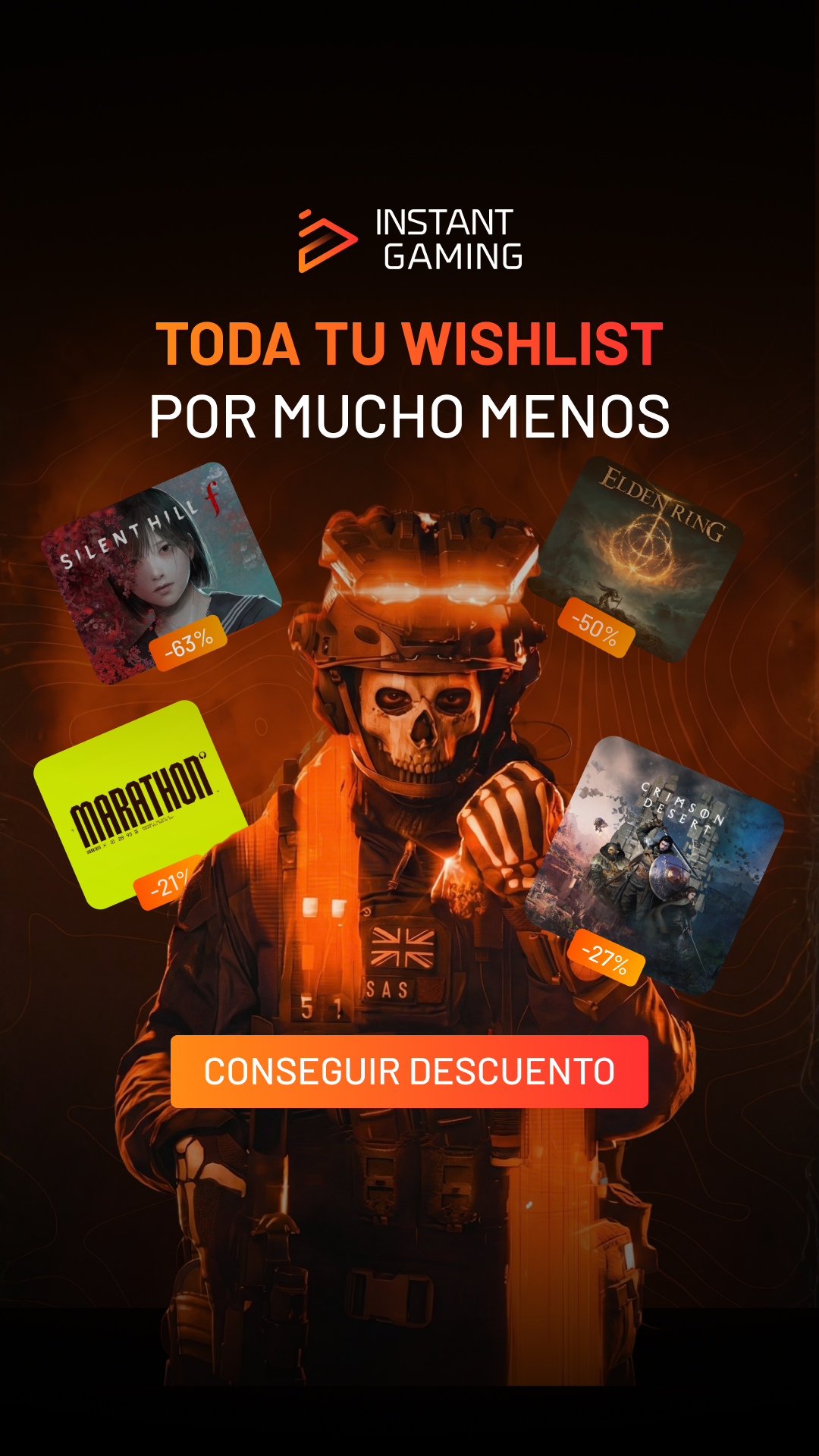 Instant Gaming Facebook ad