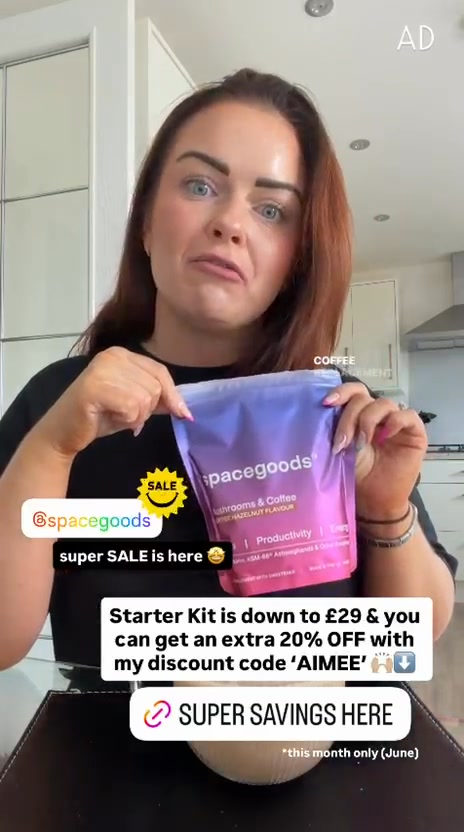 Spacegoods Facebook ad: Nobody Talks About This Side Of Coffee