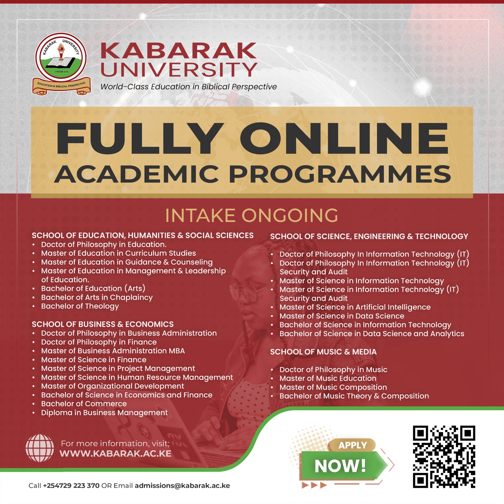 Kabarak University Facebook ad