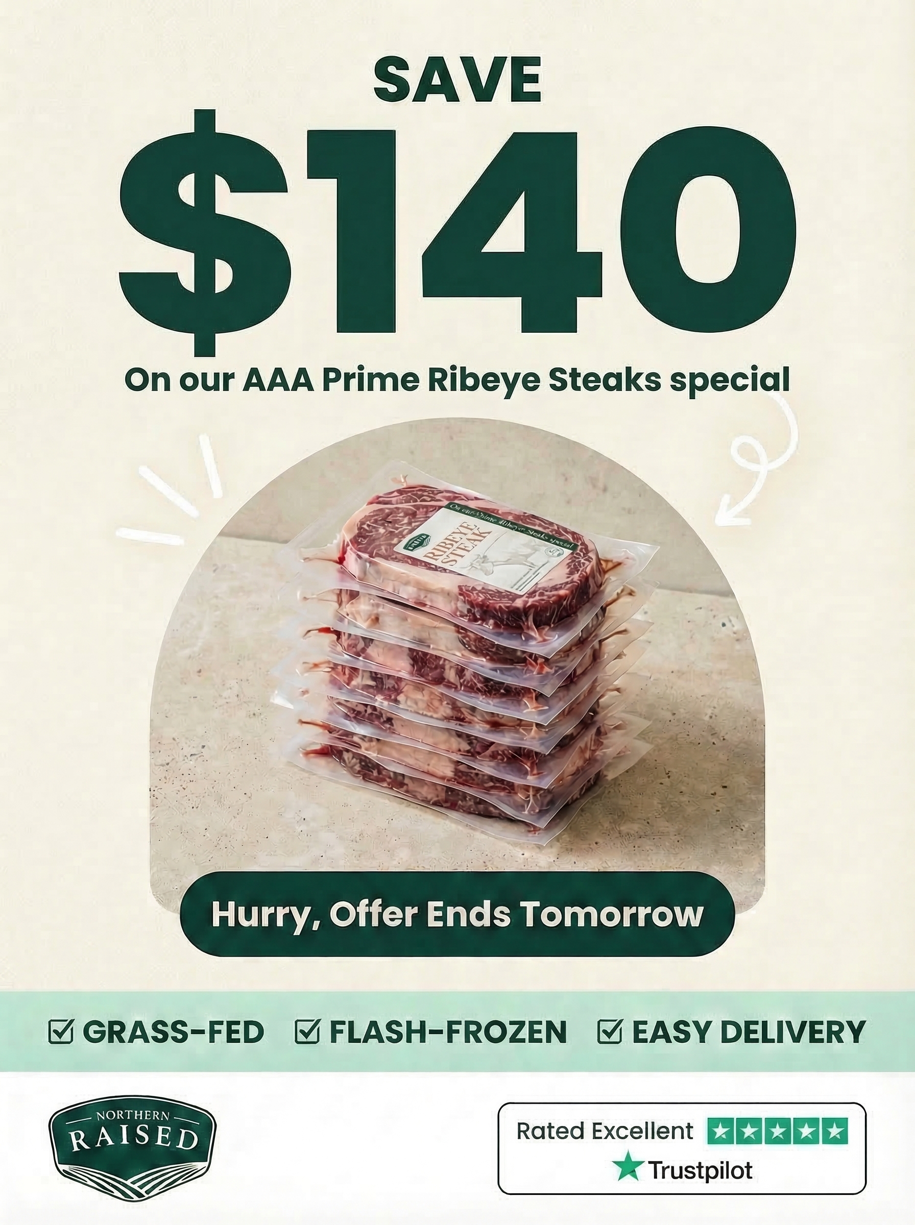 Northern Raised Facebook ad