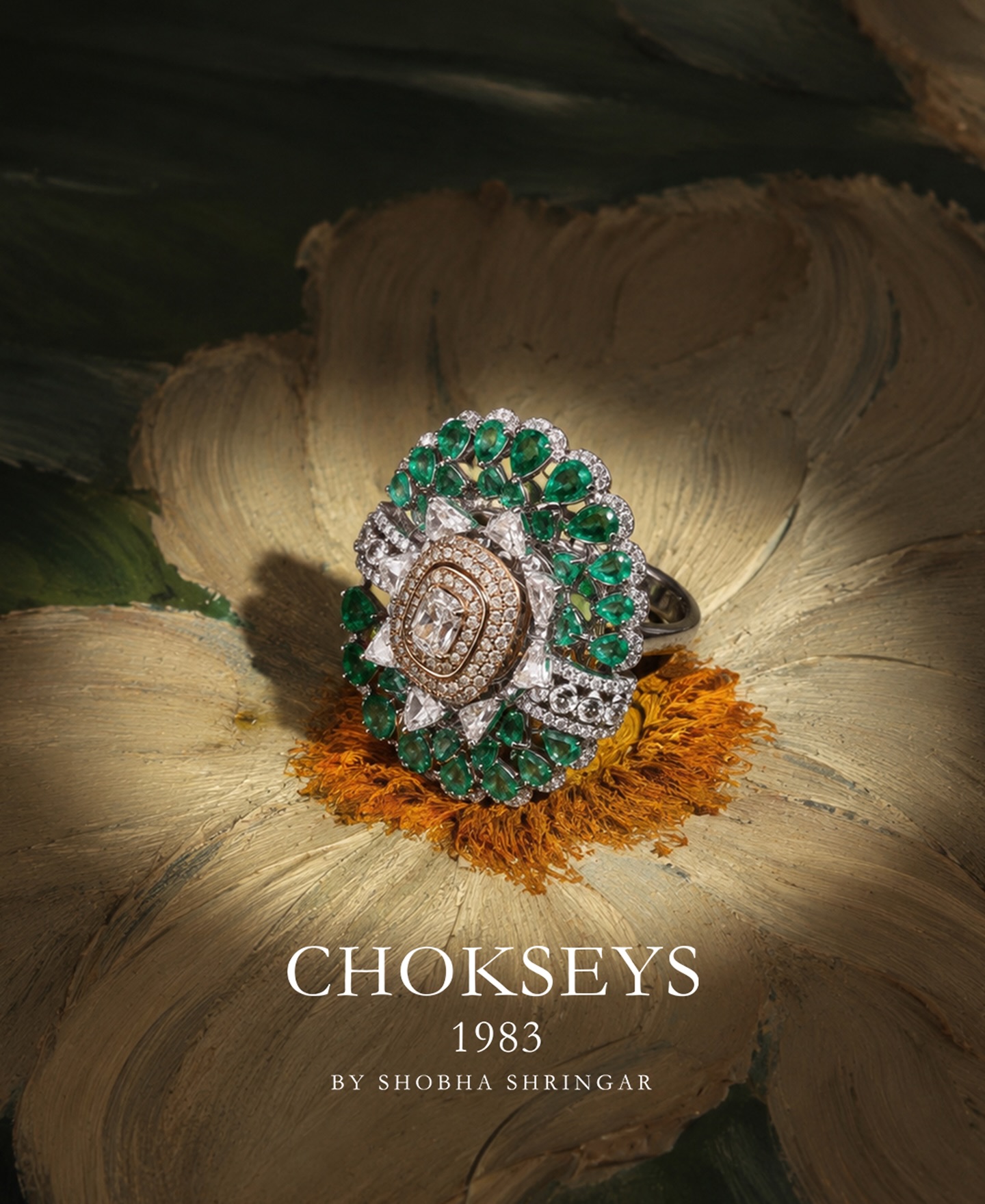 Chokseys 1983 Facebook ad: A signature floral composition.