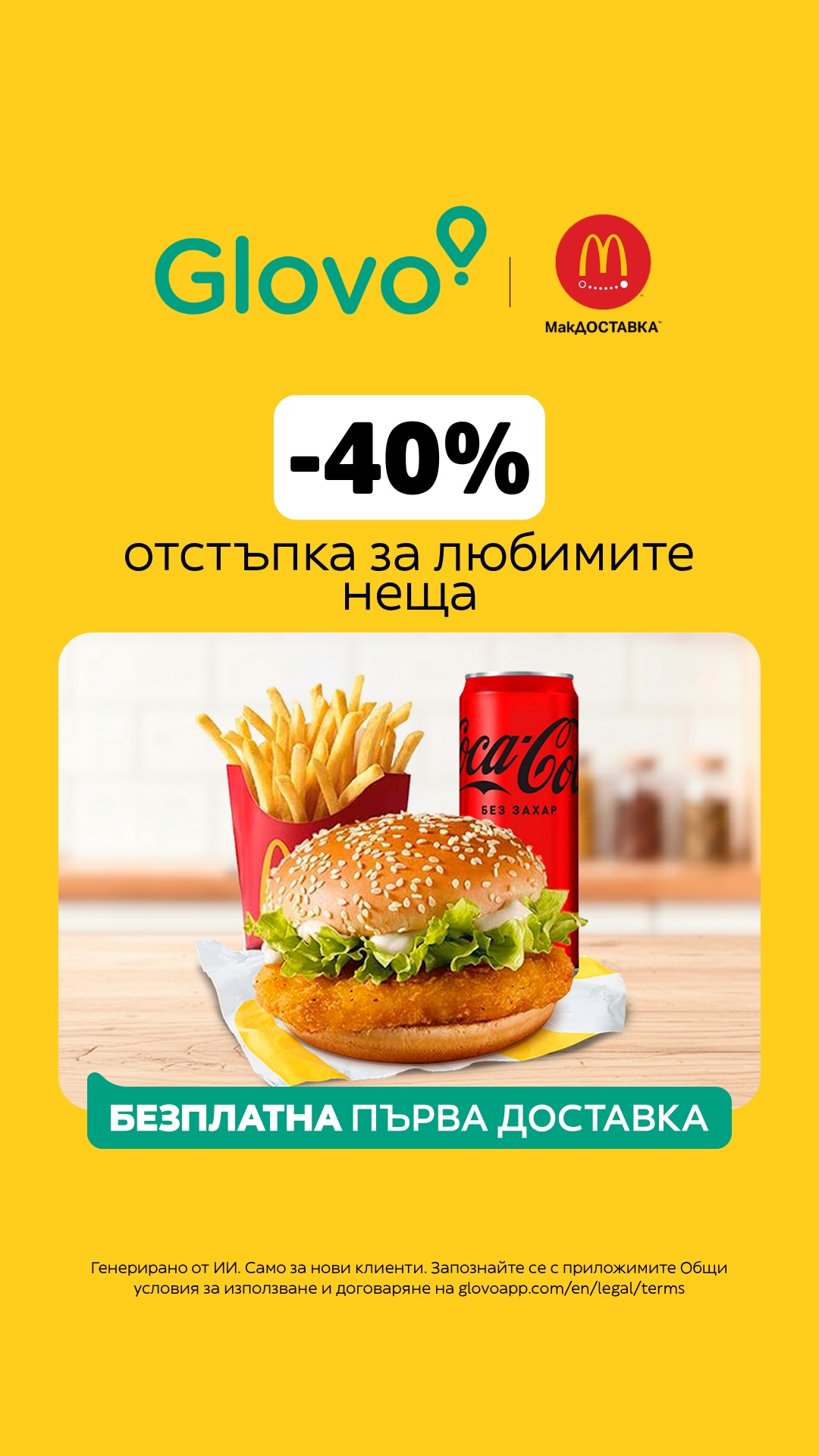 Glovo Facebook ad