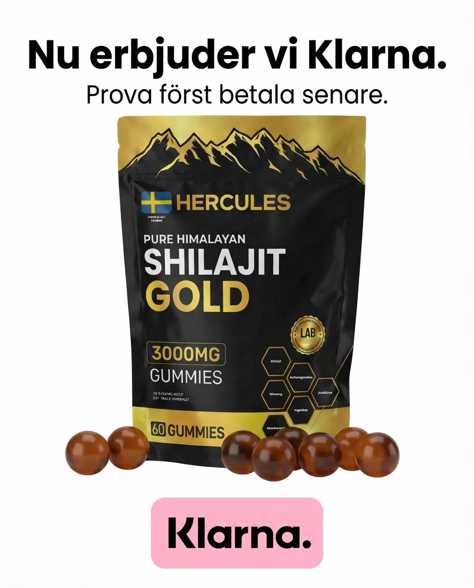 Jonna Lindgren Facebook ad: Prova först betala senare.