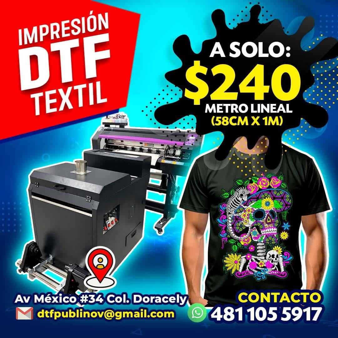 Jorge Luis Mata Luna Facebook ad: Maquila impresion dtf textil