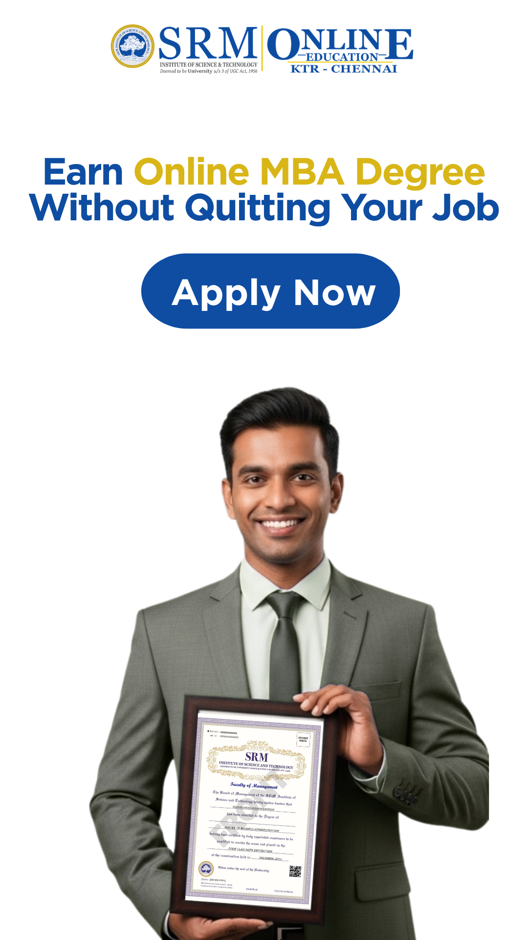 SRM Online Education Facebook ad
