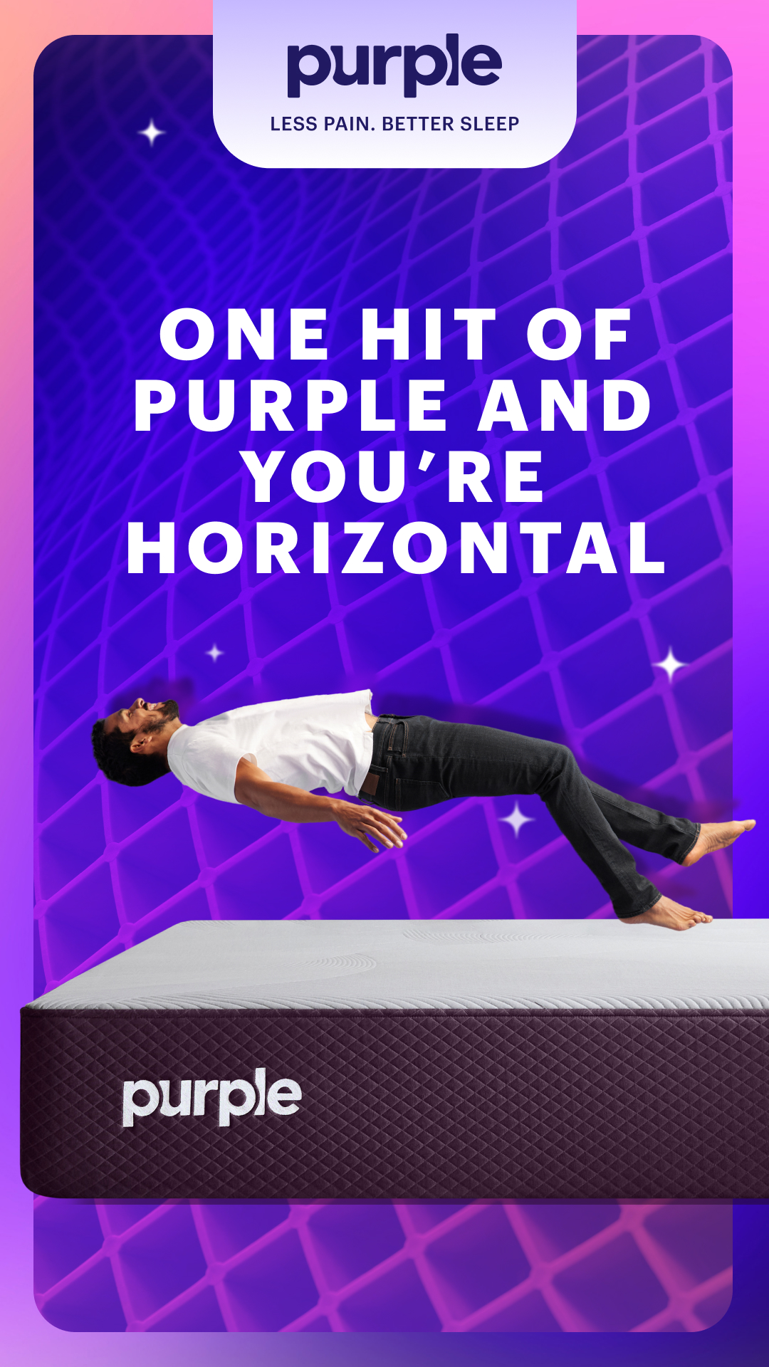 Purple Facebook ad