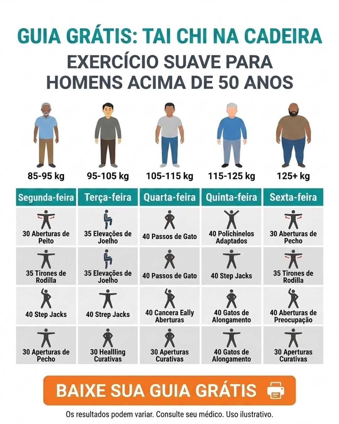 Muscle Charge Facebook ad: Chair Tai Chi para homens a partir dos 50.