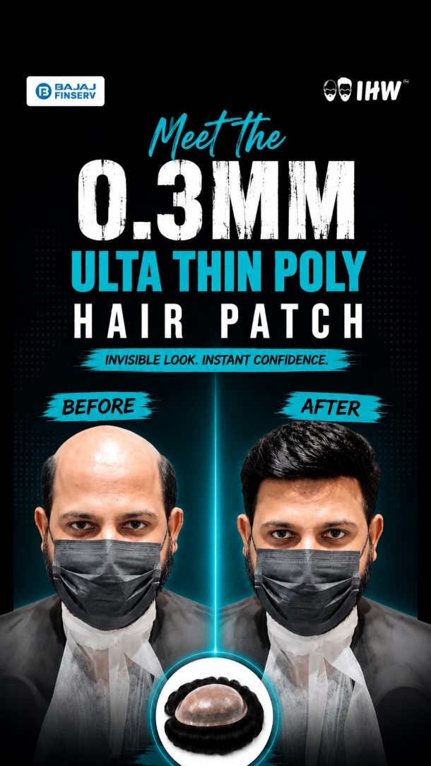 Indian Hair World Facebook ad: Ultra-Thin. Ultra-Natural. Zero Detection.