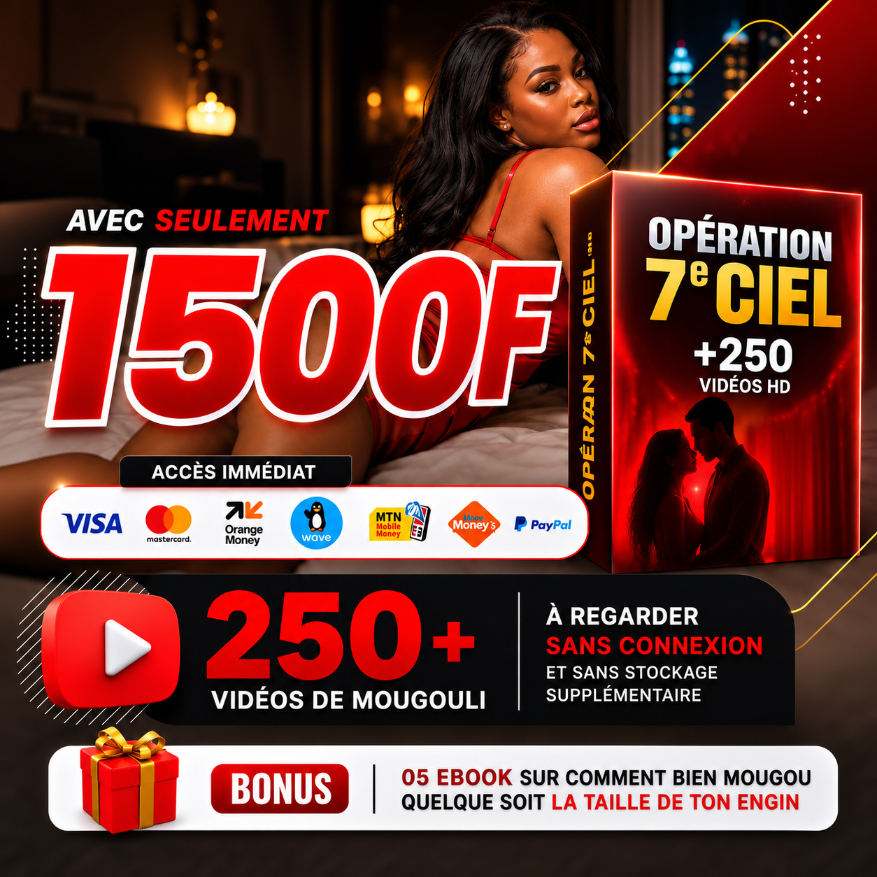 AfricLab Facebook ad: +2501 clients satisfaits