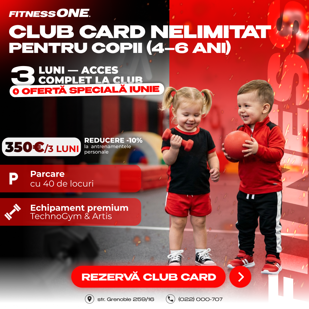Fitness One Facebook ad: Rezervă oferta lunii iunie!