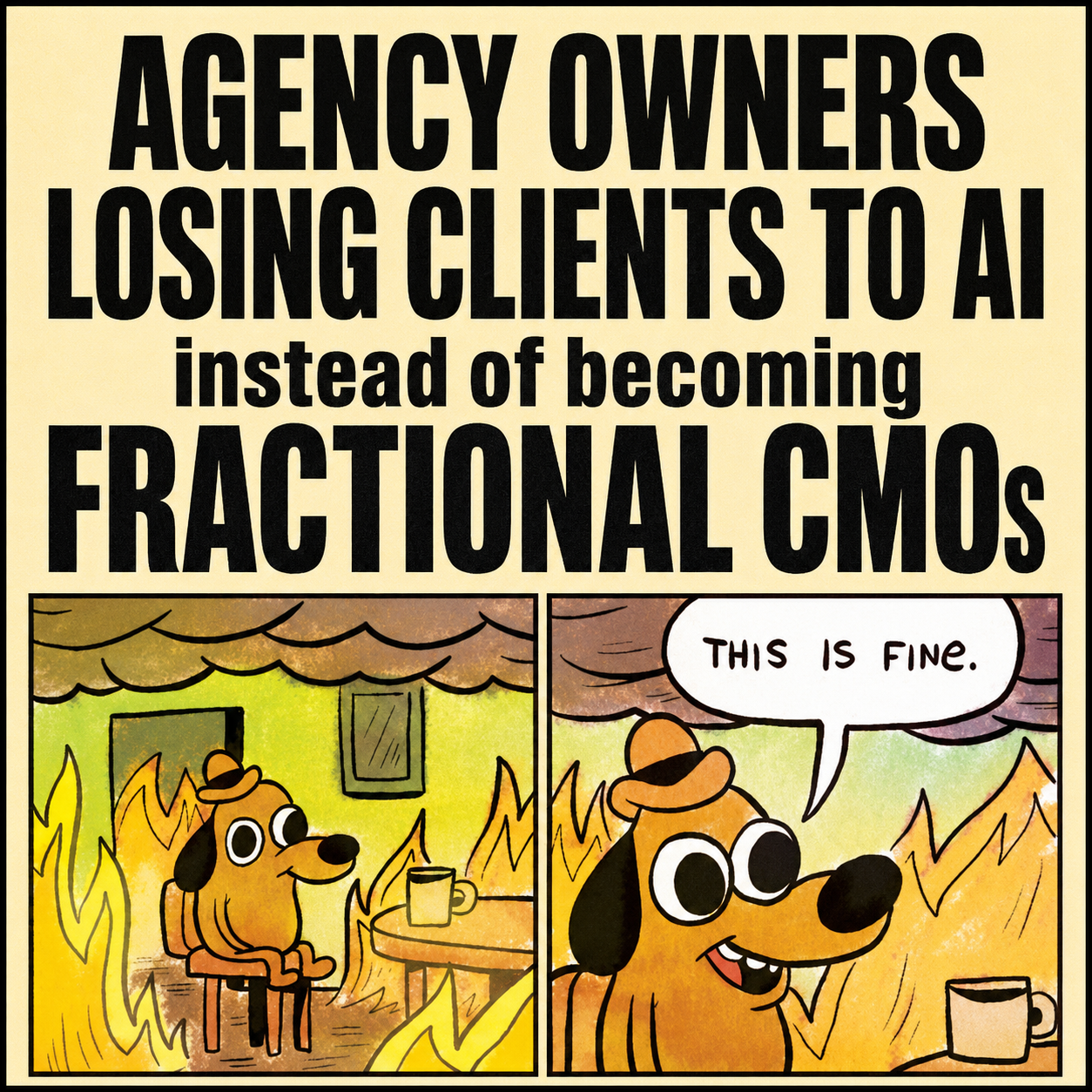 CMOx Facebook ad: Agency Owners: Become Relevant Again