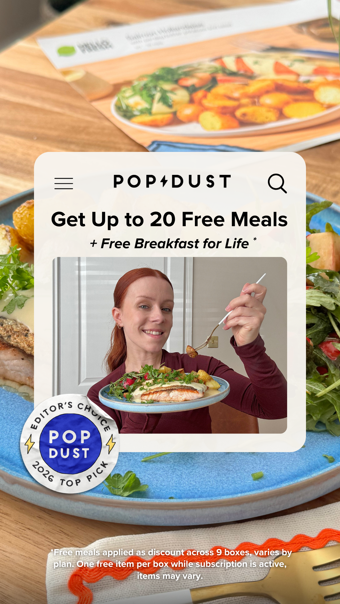 Popdust Facebook ad