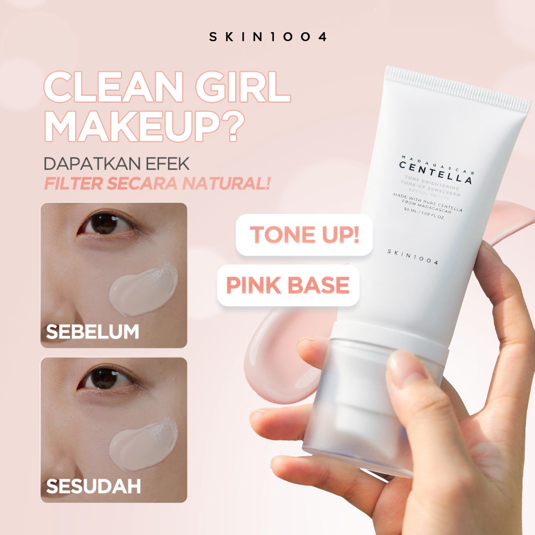 SKIN1004_Indonesia Facebook ad: Bye makeup tebal, halo natural glow! Shop sekarang lewat…