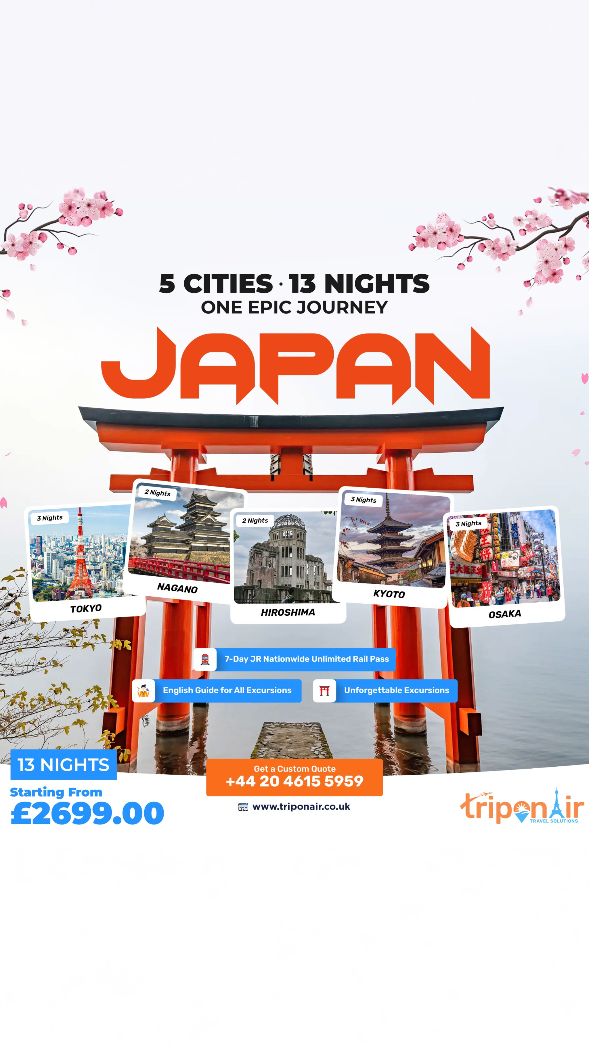 Triponair UK Facebook ad: Deposit from £99pp