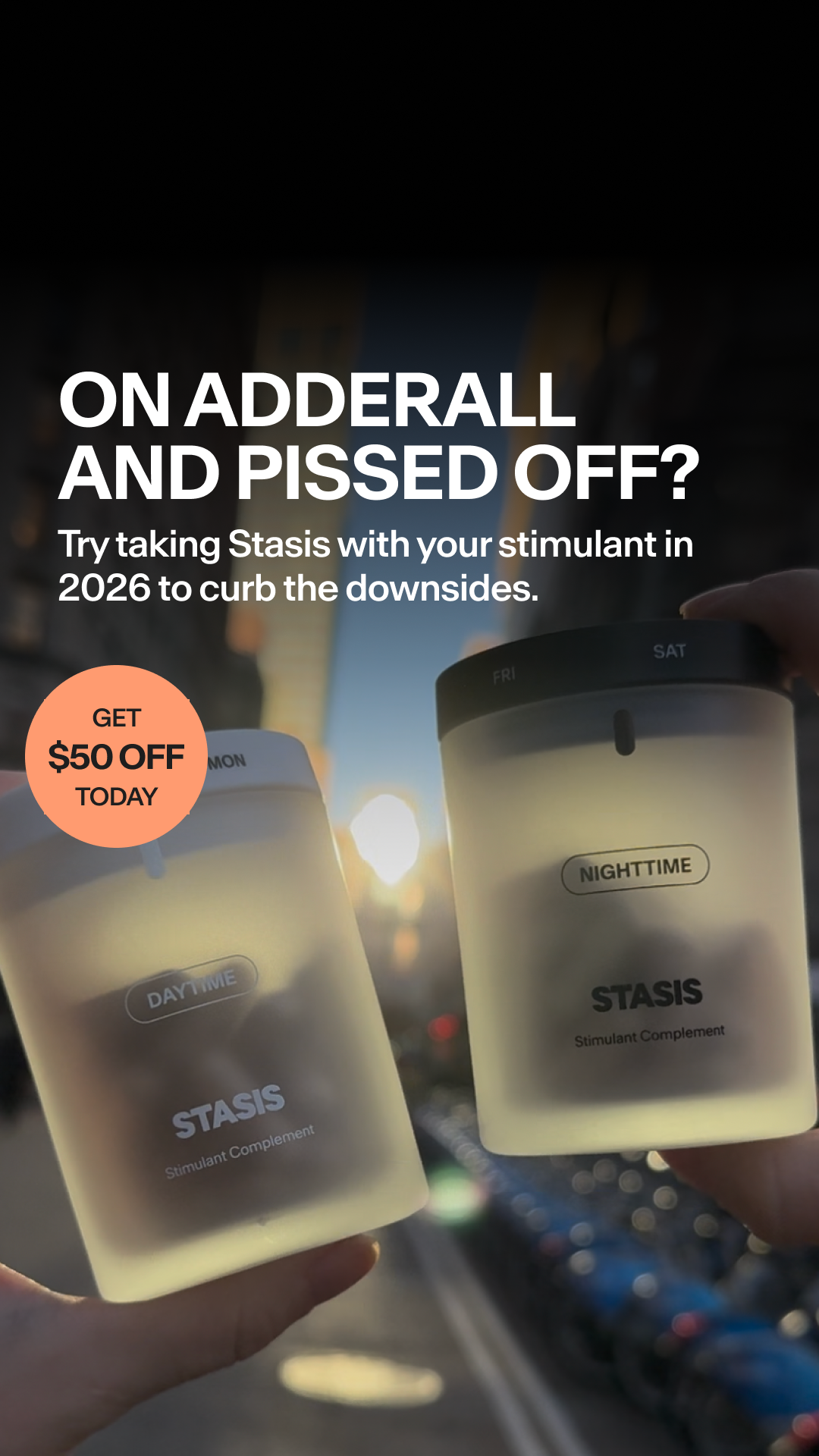 Stasis Facebook ad