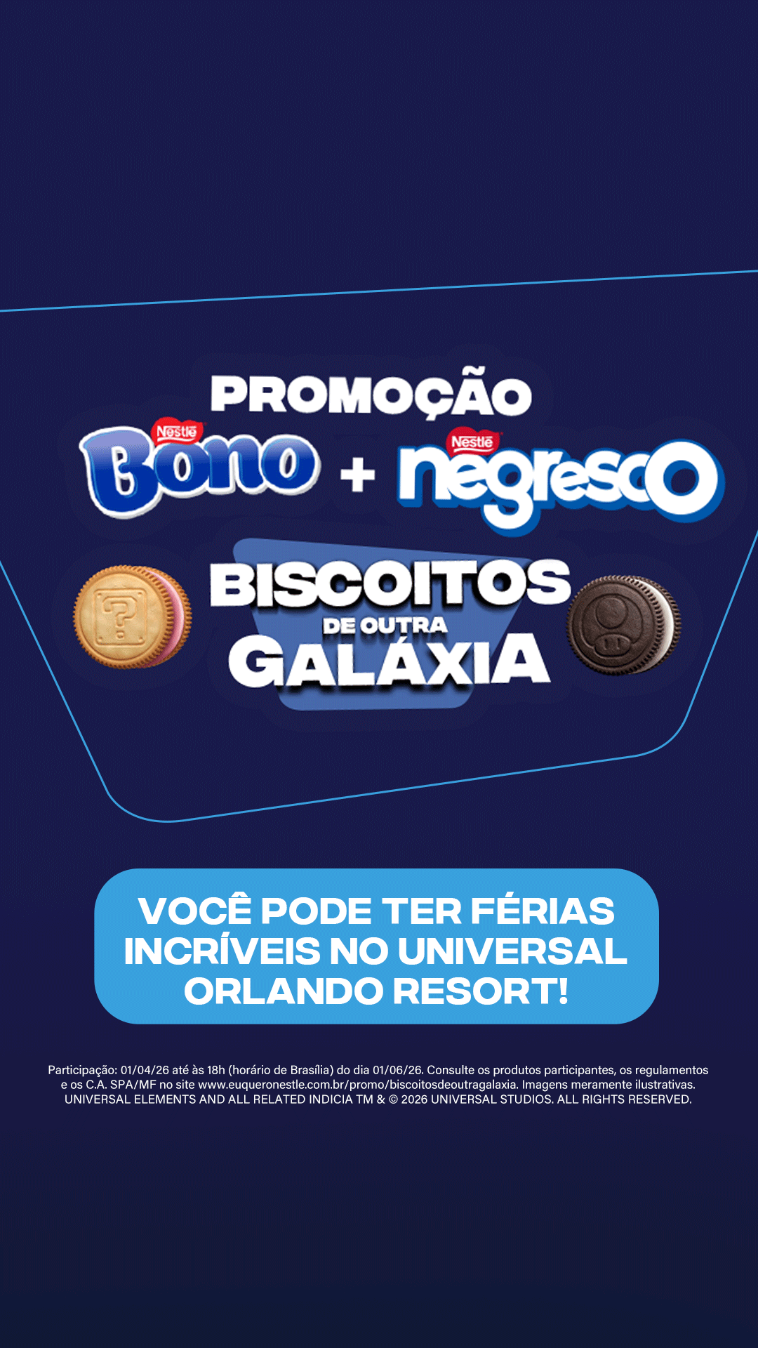 Negresco Facebook ad: Quer conhecer os Parques da Universal Orlando Resort?