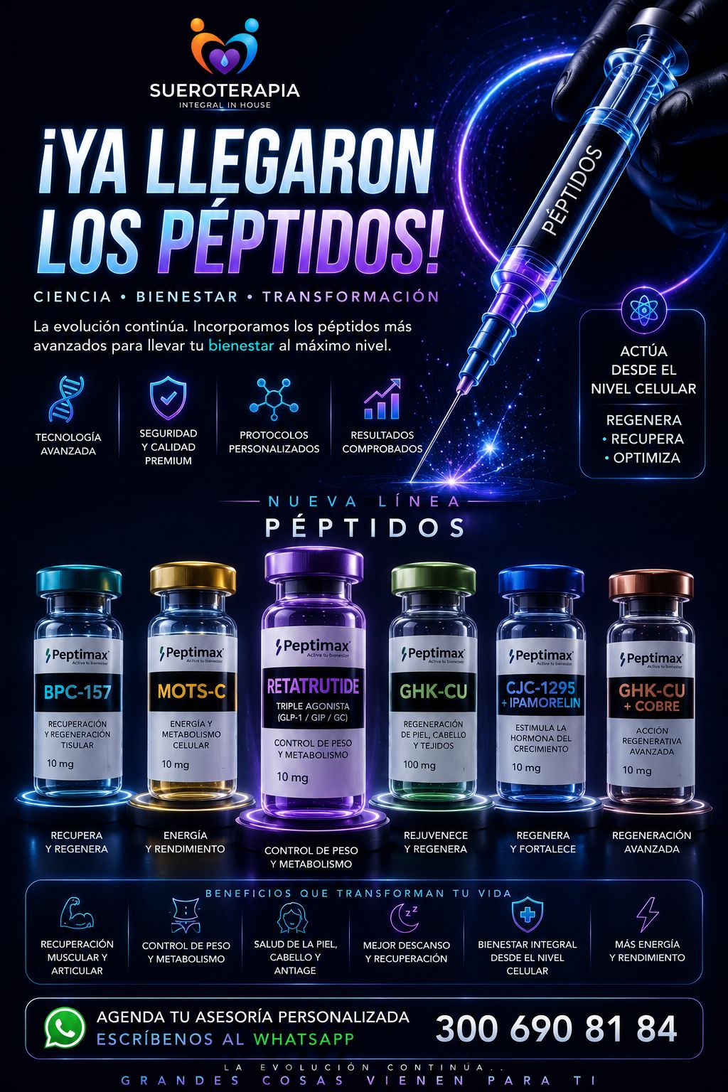 Sueroterapia Integral In House Facebook ad: Chatea con nosotros