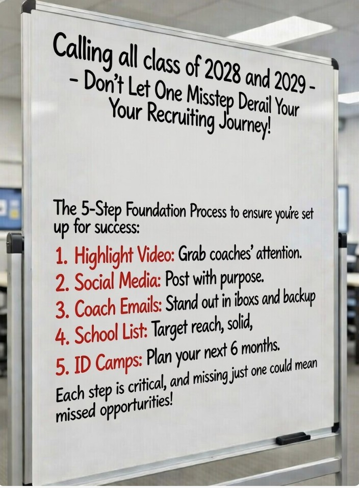 Steve Coxon College Soccer Network Facebook ad: Calling All Class of 2028 and 2029