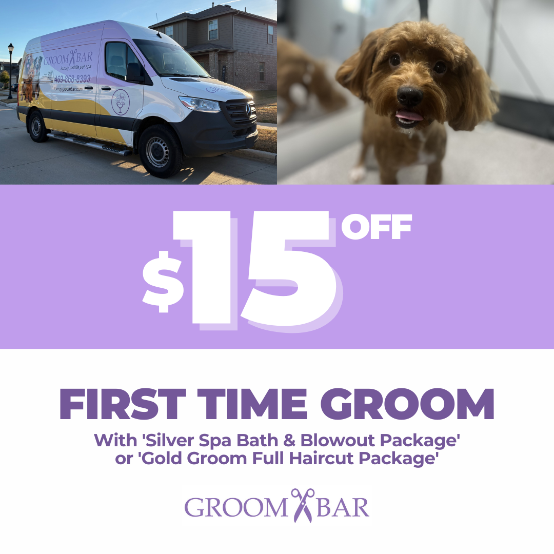 Groombar Forney, TX Facebook ad