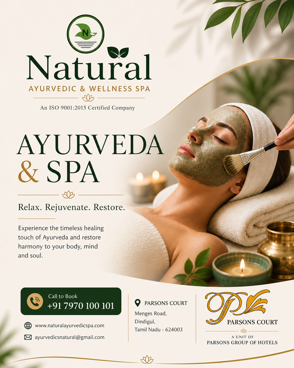 Natural Ayurvedic & Wellness Spa Facebook ad