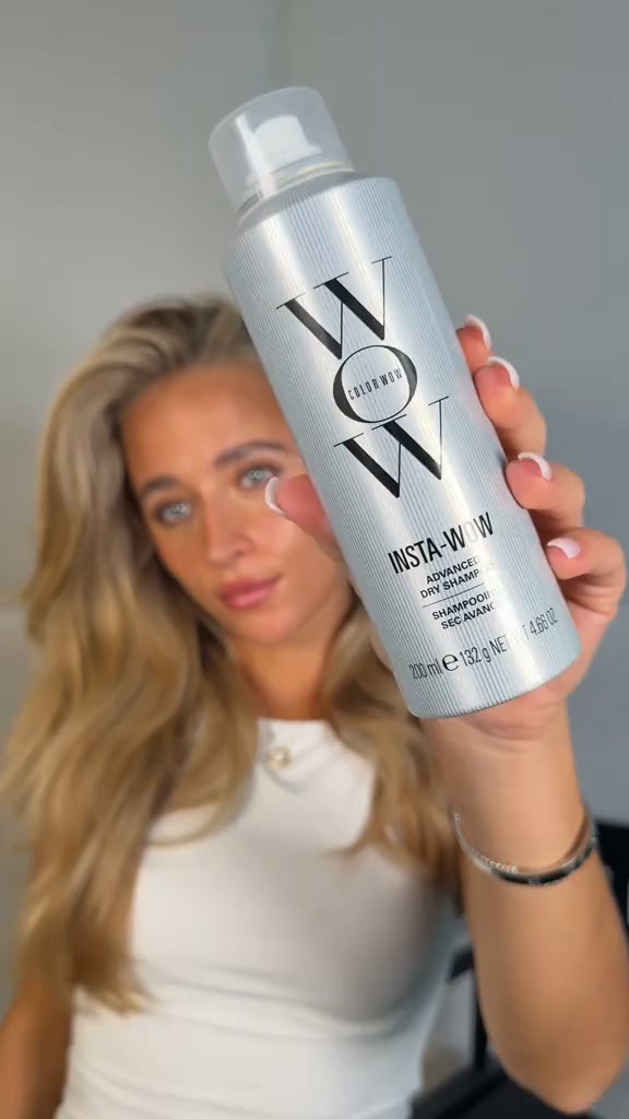 Color Wow Facebook ad: Say goodbye to greasy hair | InstaWOW Dry Shampoo