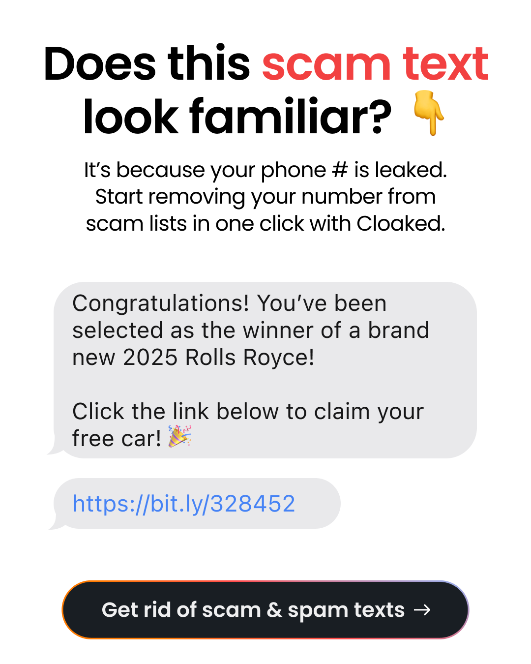 Cloaked Inc. Facebook ad
